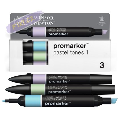 884955097212 W&N PROMARKER 3 PASTEL TONES 1 SET 884955097212 [DHI] (For Office Print)