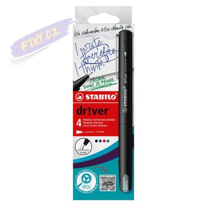 Liner STABILO dr!ver 0,4mm, 4ks