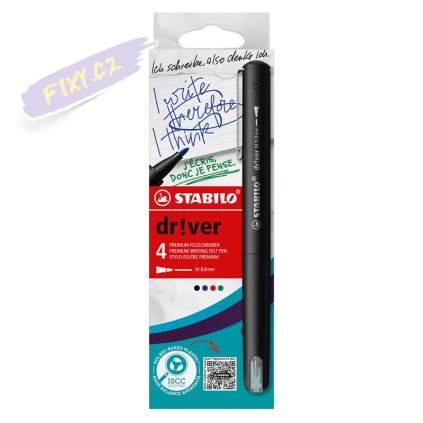 Liner STABILO dr!ver 0,8mm, 4ks