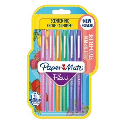 Fixy PAPER MATE Flair Medium, 6 ks Scented Perfumed