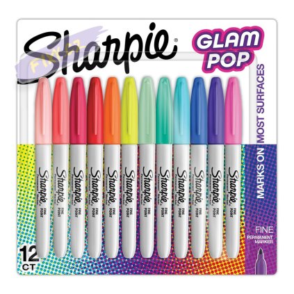 Sharpie Glam Pop Permanent Markers Fine Point 12 Count f7541778 8071 4185 a51b e8c0d58e9565.409e82596e0c2a5614e10648c5114e52