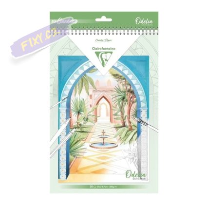 Omalovánky CLAIREFONTAINE Odelia Gardens, A4, 250g, 20 listů