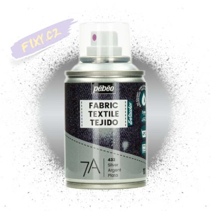 Farba do tkanin spray Pebeo Setacolor 7A 100 ml 432 Silver 01