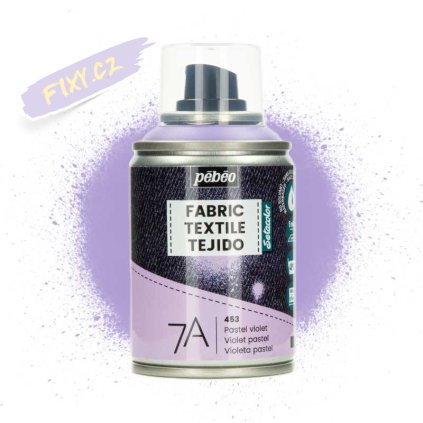 Farba do tkanin spray Pebeo Setacolor 7A 100 ml 453 Pastel violet 01