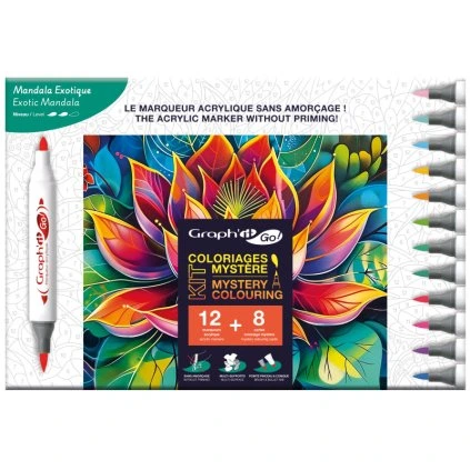 graph it go kit coloriage mystere exotic mandala