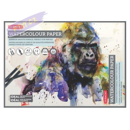 Blok DERWENT Watercolour, A3 12 listů