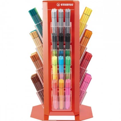 Fixy STABILO Pen 68, 480 ks ve stojánku