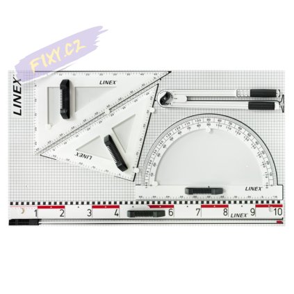 Rýsovací magnetická sada na tabule LINEX Profi 6ks