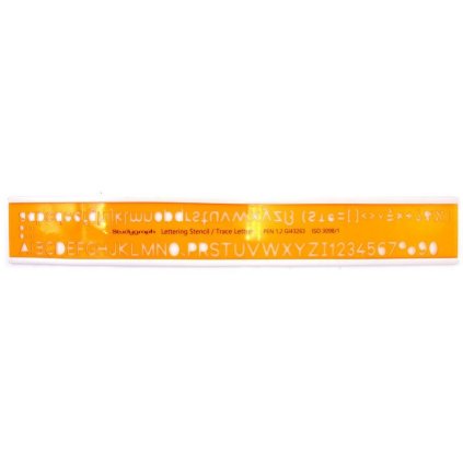 Šablona GRAPH'IT písmenová ISO 12 mm