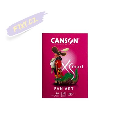Sešit CANSON XSmart Fan Art A6, 28 listů 250g