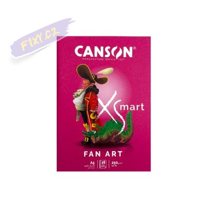 Sešit CANSON XSmart Fan Art A5, 28 listů 250g