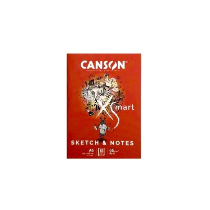 Sešit CANSON XSmart Sketch & Notes A6, 52 listů 96 g