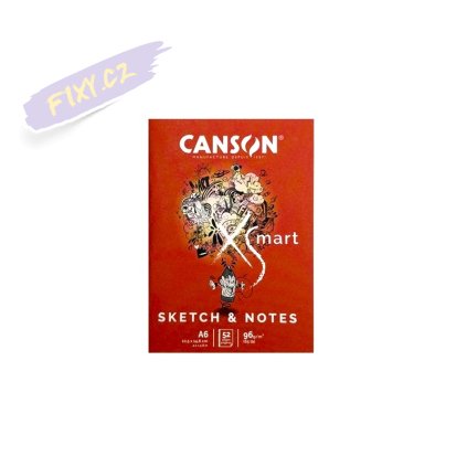 Sešit CANSON XSmart Sketch & Notes A6, 52 listů 96g