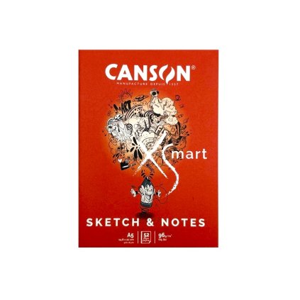 Sešit CANSON XSmart Sketch & Notes A5, 52 listů 96 g