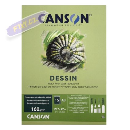 Blok CANSON Student Dessin A3, 15 listů 160g