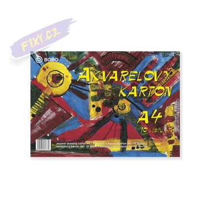 Akvarelový karton BOBO A4, 10 listů