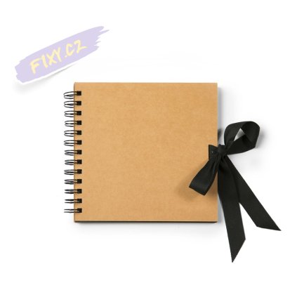 Skicář "Leonardo" 18x18cm, 20 černých listů