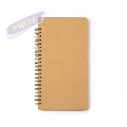 Zápisník "Leonardo" DL, 60 bílých linko-tečkovaných listů