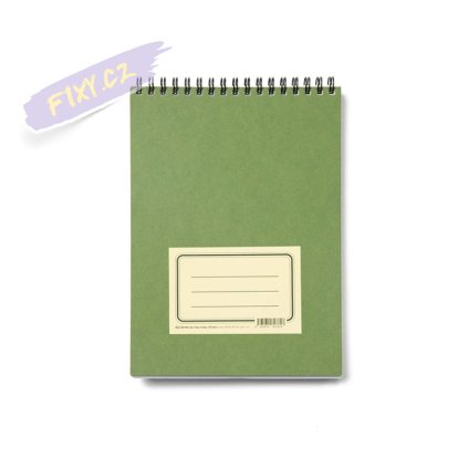 Zápisník "Zelenáč" A5, 50 bílých linko-tečkovaných listů