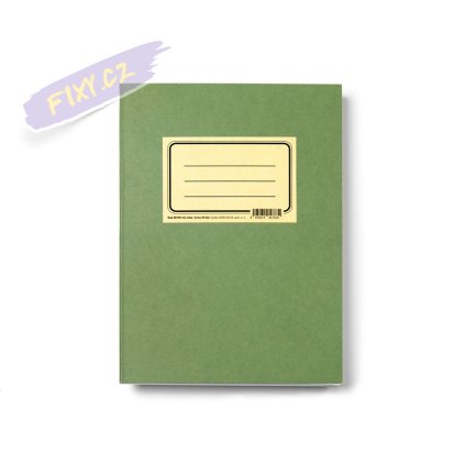 Blok "Zelenáč" A5, 50 bílých linko-tečkovaných listů