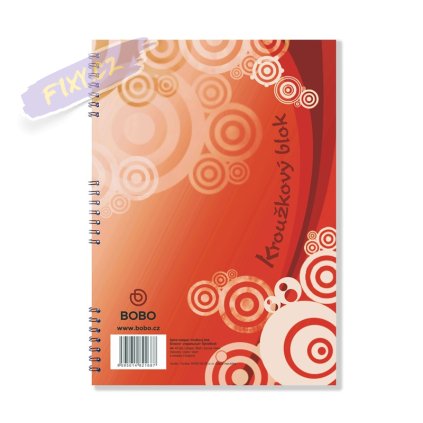 Kroužkový blok BOBO A4, 40 linkovaných listů