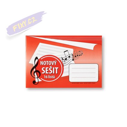 Notový sešit BOBO A5, 16 listů