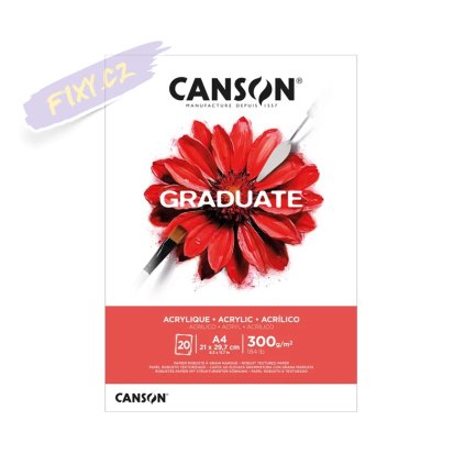 Blok CANSON Graduate Acrylic A4, 20 listů 300g