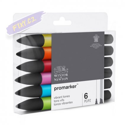 7809 4 winsor newton promarker lihovy 6ks vibrant tones