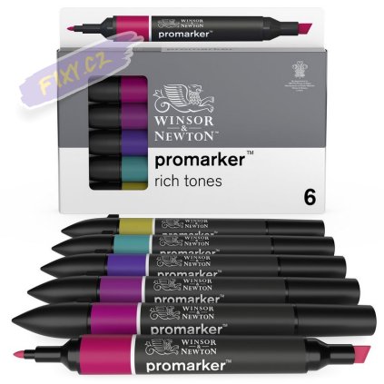 884955070369 W&N PROMARKER RICH TONES 6PC 884955070369 [OPEN DHI] (For Presentations)