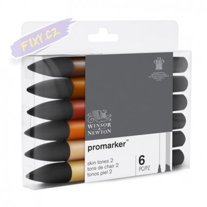 7824 4 winsor newton promarker lihovy 6ks skin tones set 2