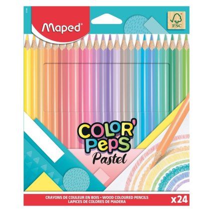 Pastelky MAPED Color Peps pastel, 24 ks