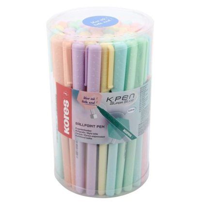 Kuličková pera KORES Pastel, 50 ks