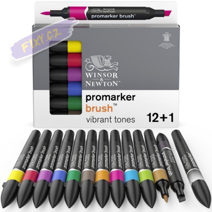 884955070703 W&N PROMARKER BRUSH VIBRANT TONES 12+1PC 884955070703 [OPEN DHI] (For Presentations)