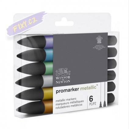 8172 5 winsor newton promarker metallic lihovy 6ks