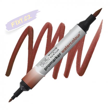 8184 2 winsor newton promarker akvarelovy 061 burnt red