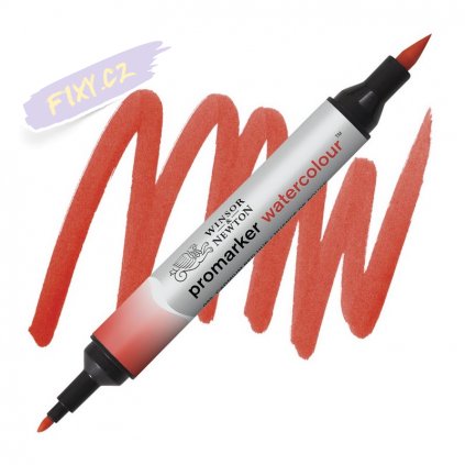 8196 2 winsor newton promarker akvarelovy 095 cadmium red hue