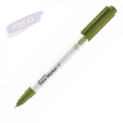 8538 5 monami akrylovy deco marker 463 xf olivovy