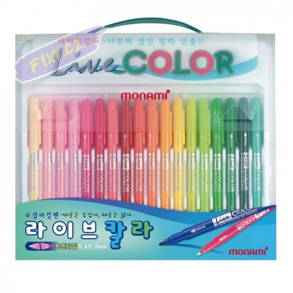 9015 3 monami popisovac live color twin sada 30ks