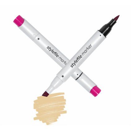 9651 2 114 brown grey stylefile brush marker