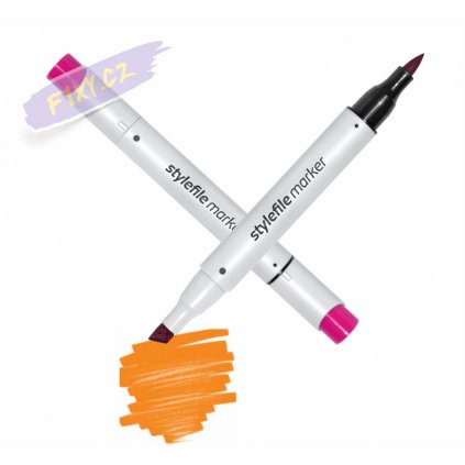 9708 2 216 orange stylefile brush marker