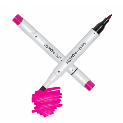 9789 2 456 vivid pink stylefile brush marker