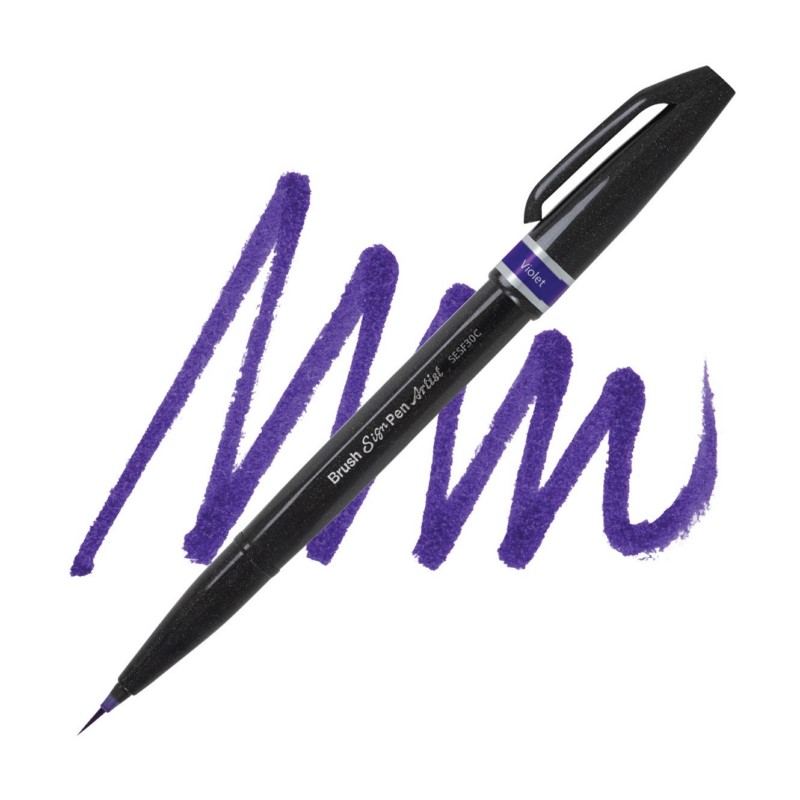 PENTEL Touch Brush Sign Pen "ARTIST", fialový