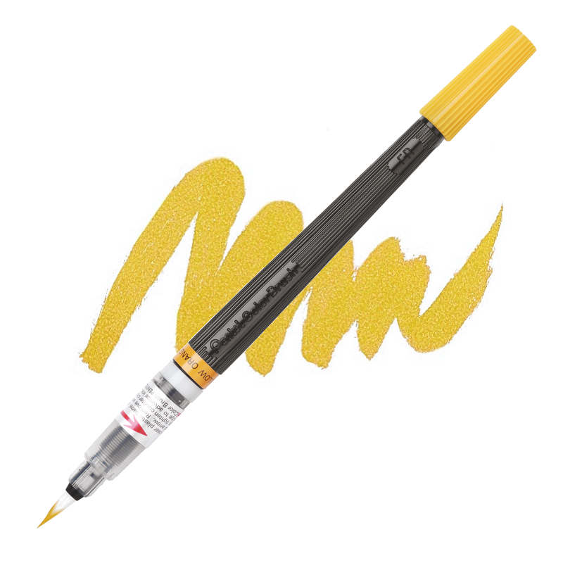 PENTEL Color Brush Pen, tmavě žlutý