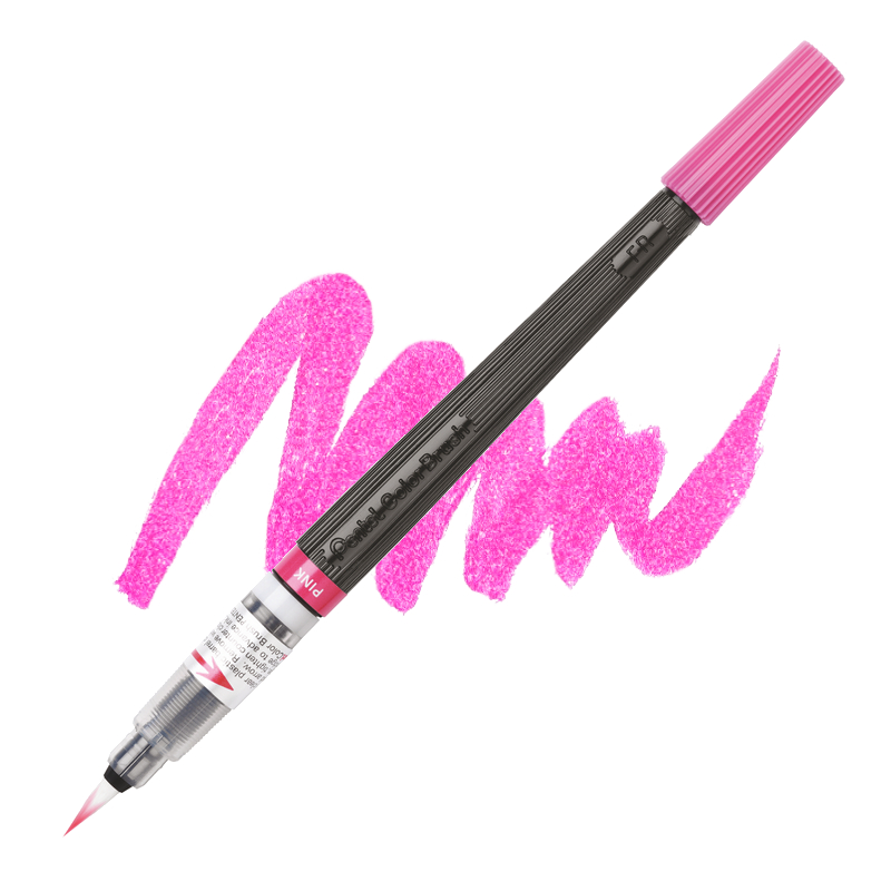 PENTEL Color Brush Pen, růžový