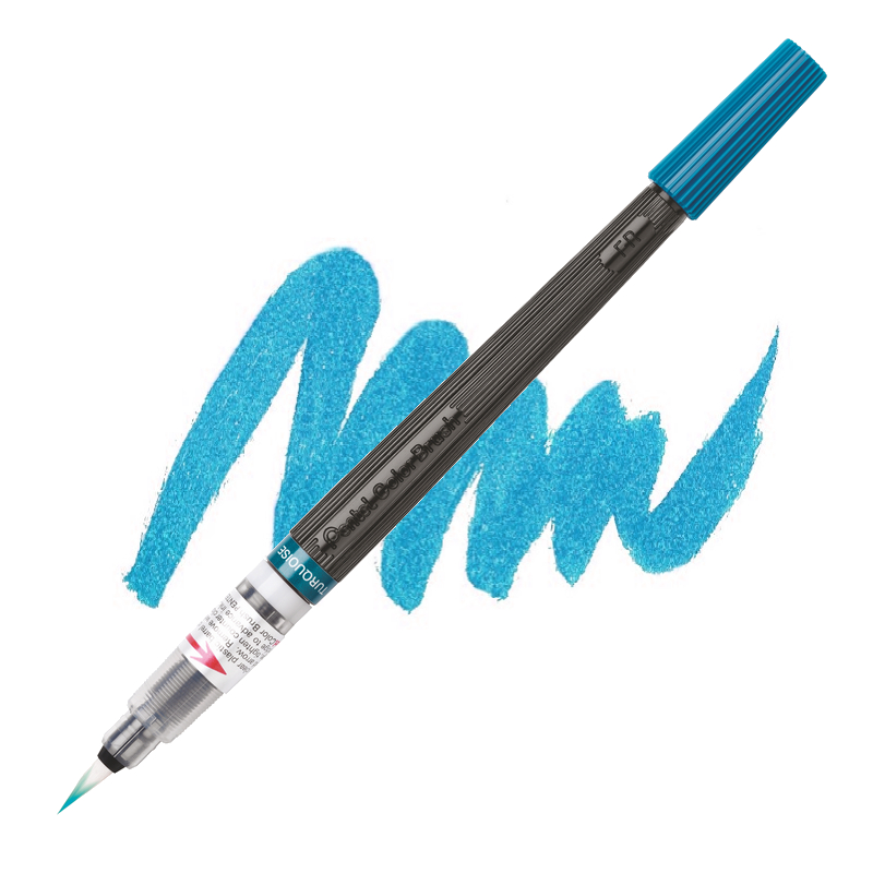 PENTEL Color Brush Pen, tyrkysový