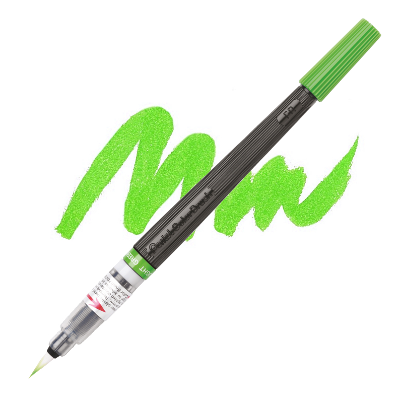 PENTEL Color Brush Pen, světle zelený