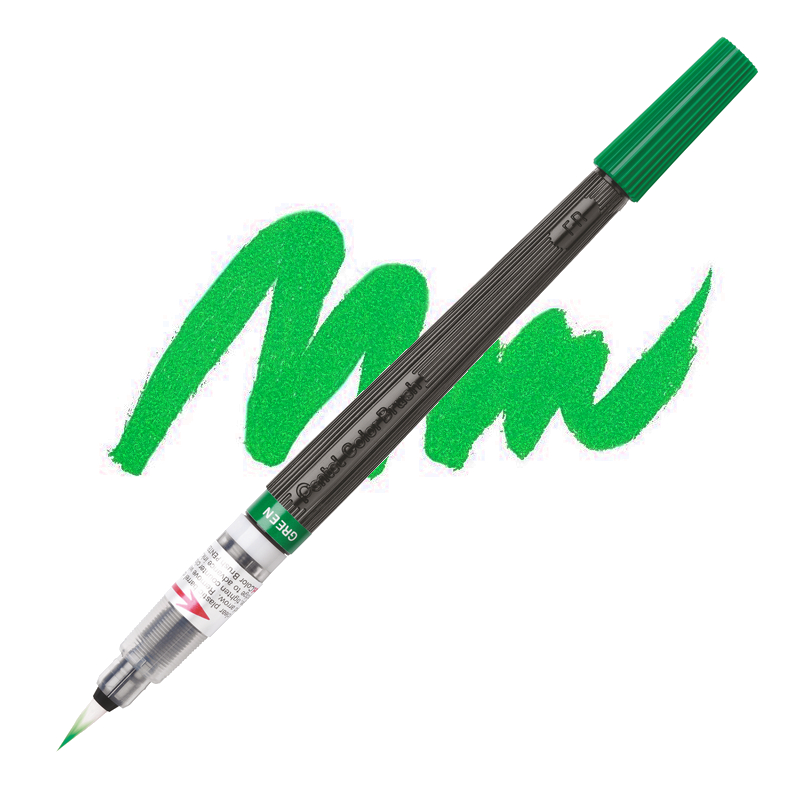 PENTEL Color Brush Pen, zelený