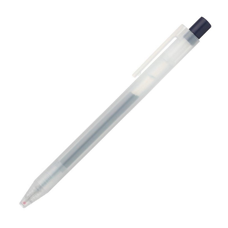Gelové pero MUJI "CLICKER" 0,5mm, tmavě modré