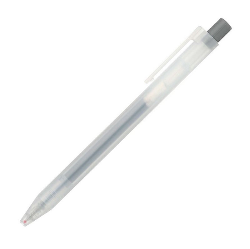 Gelové pero MUJI "CLICKER" 0,5mm, šedé