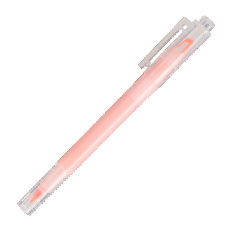 Zvýrazňovač MUJI "TWIN" 1mm, oranžový